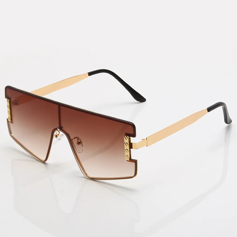 2021 Nov Prihod Luksuzni Ščit sončna Očala Moški Ženske Buljiti PC Prelivi Objektiv Zlati Okvir blagovne Znamke Oblikovalec High-End sončna Očala