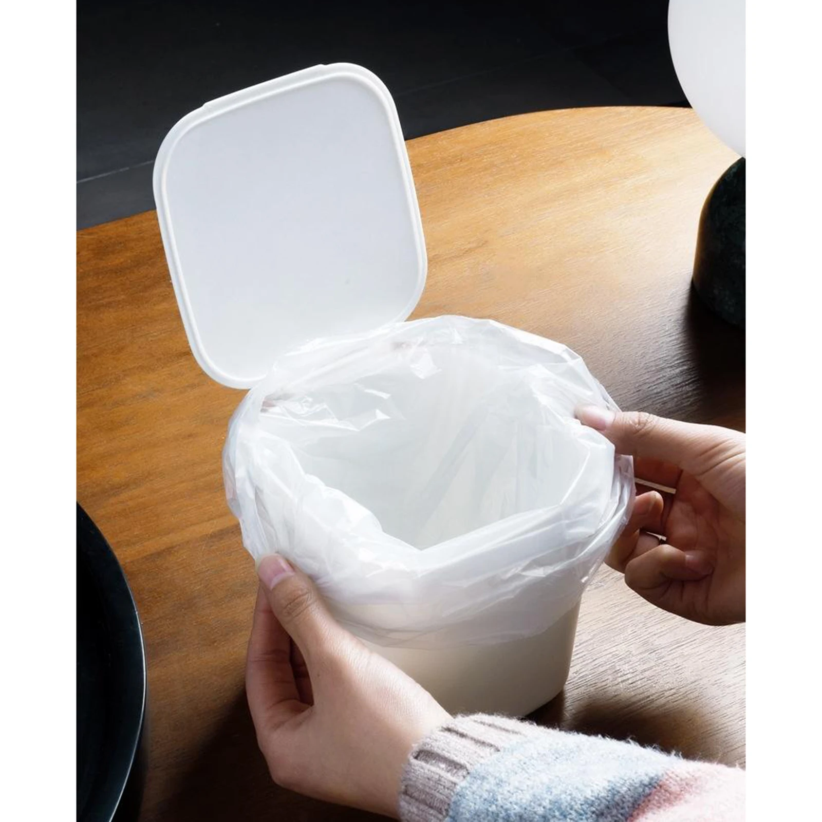 4L Plastičnih Smeti Recikliranje Smeti Bin Lahko s Pokrovom za Kuhinjo Urad