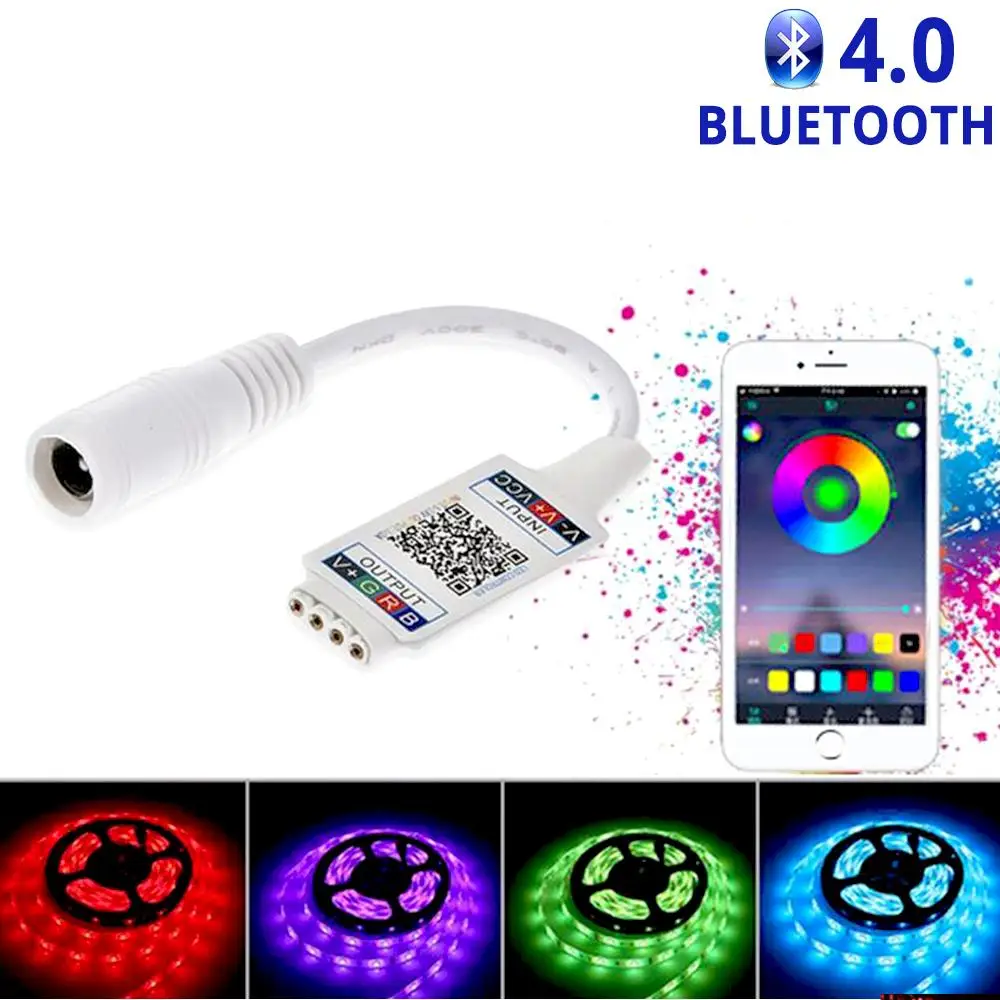 Bluetooth Nadzor RGB 2835 5050 Led trak Trak Trak Svetlobe Neon steno lučka Sveti RF Trak Svetlobe Brezžični Daljinski Ključ Dodatki