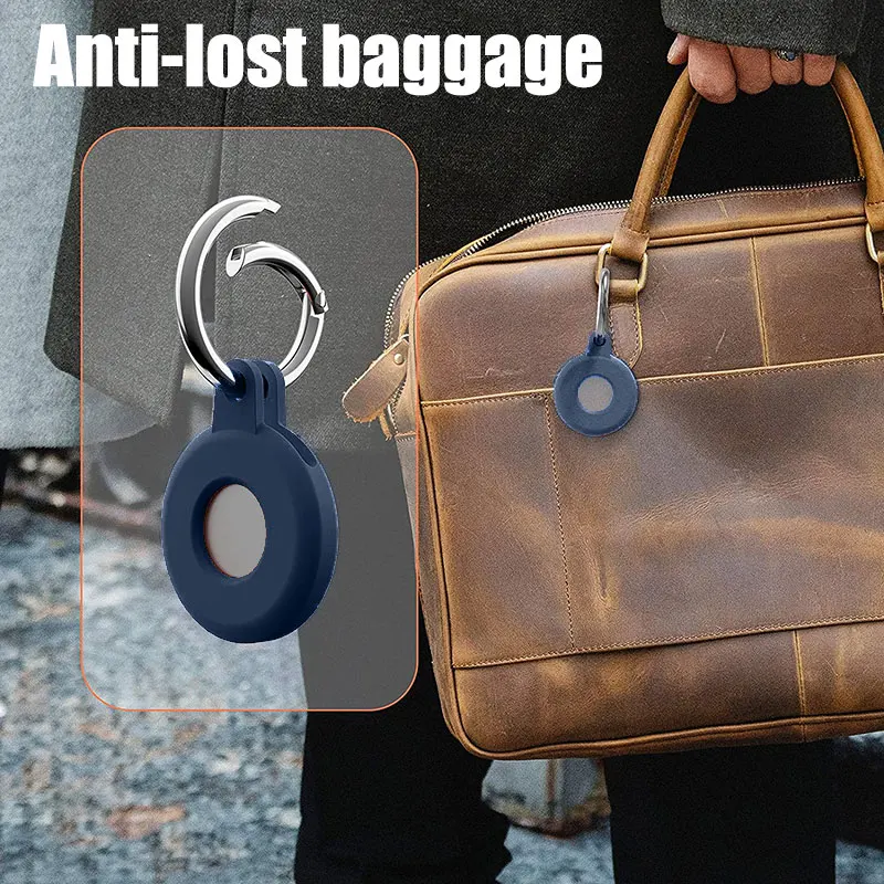 Silikonski Zaščitni Rokav Za Airtag Primeru Tracker Lokacijo Zaščitnik Kritje Na Apple Air Oznako Keychain Opremo Aircovered Funda
