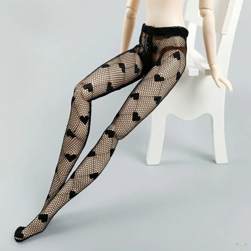 6pairs/veliko Pisane Srce Ljubezen Moda Lutka Pantyhose za Barbie Lutka Pribor Legging Skladiščenje za 1/6 BJD Lutke Nogavica Igrača