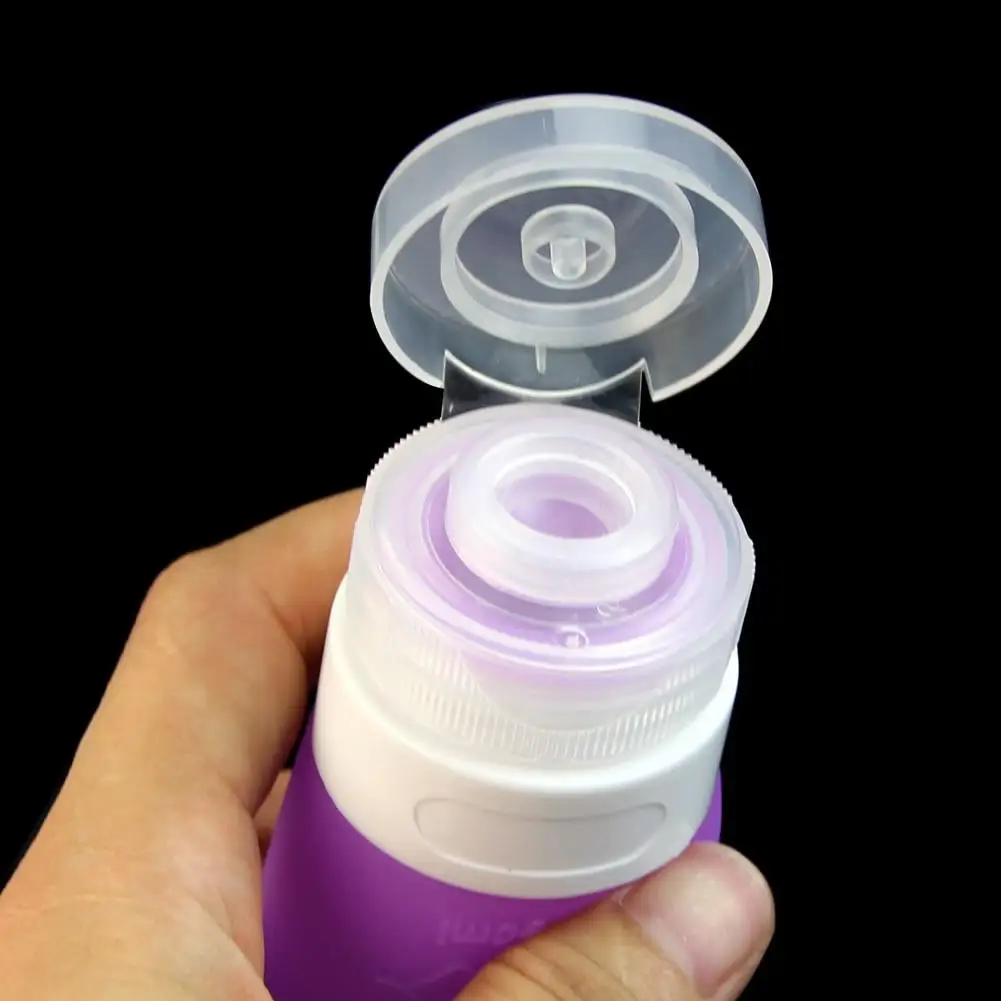 60ml Prazno Silikonski Potovanja Steklenico Losjon Facial Cleanser Šampon Kozmetični Cev Posodo Prenosni Prihranite Prostor Prazno steklenico
