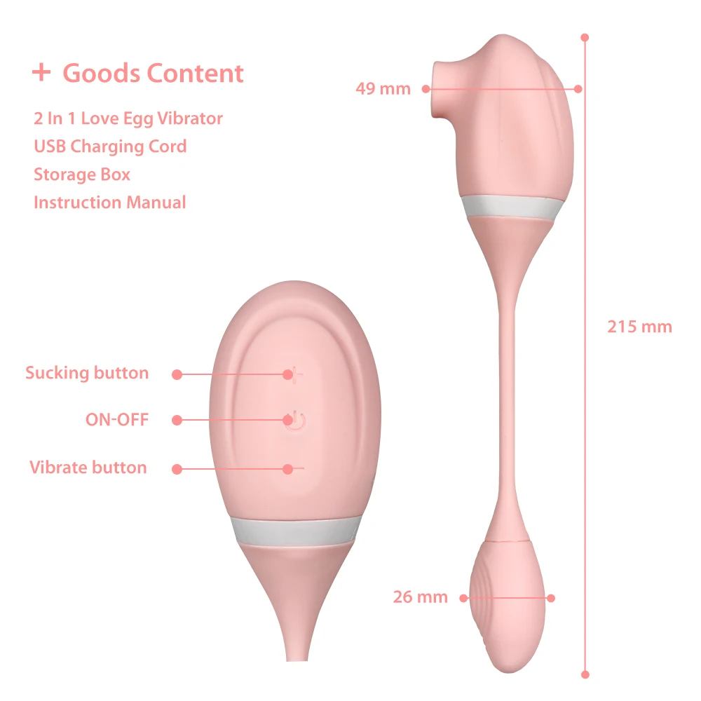 10 Hitrosti 2 V 1 Dvojni Vibrator za Klitoris Bedak Jajce G-spot Massager Stimulator Klitorisa Vaginalne Kroglice Sex Igrača Za Nekaj Žensk