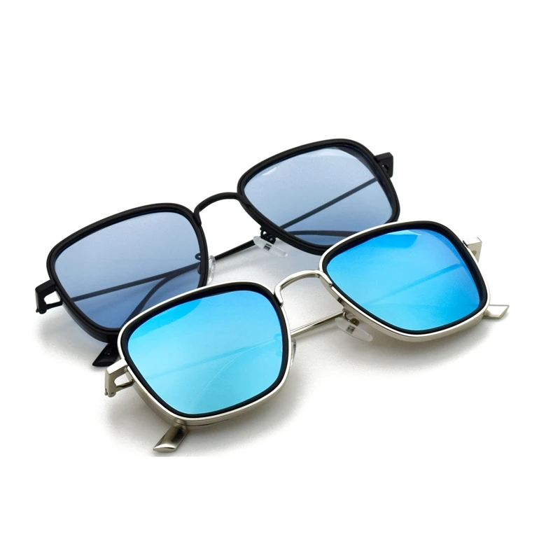 TUZENGYONG novo Steampunk sončna Očala Modni Moški Ženske blagovne Znamke Oblikovalec Letnik Kvadratnih Kovinski Okvir sončna Očala UV400 Oculos de sol