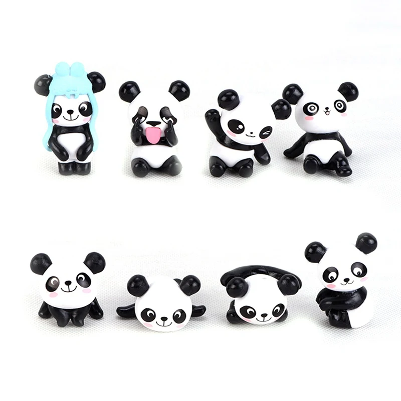 1pcs!! Srčkan Panda Igrače, Figurice PVC Torto Dekoracijo Mikro Krajine Dekoracija dodatna Oprema Igrače Za Otroke, Otroci Darila