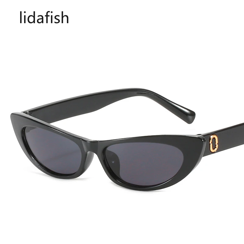 Lidafish 2021 Nov Modni Mačka Oči, sončna Očala Ženska Modna Oblikovalka Letnik Majhen Okvir Leopard sončna Očala