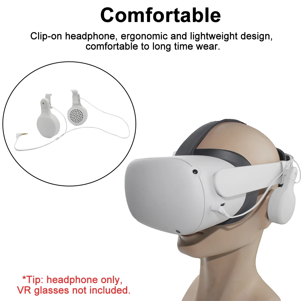 1pair VR Pribor Strokovno Nad Uho Prenosni Žično Nastavljiv Stereo Soundkit Slušalke Globok Bas Za Oculus Quest 2