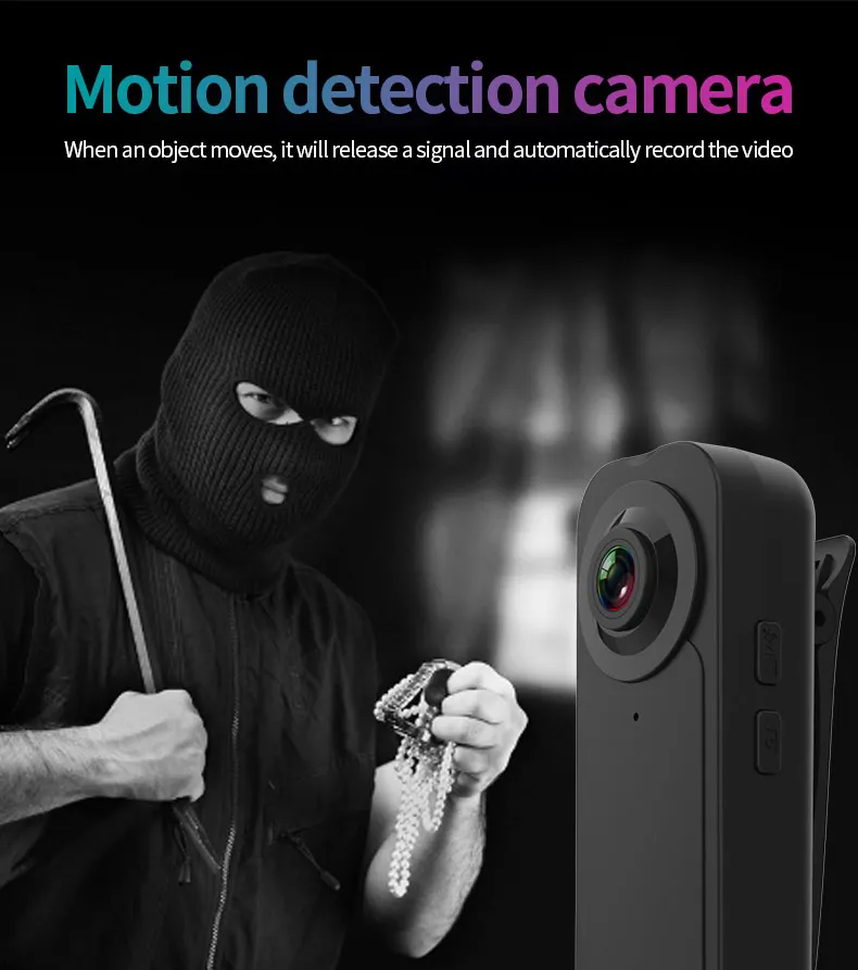 Webcam 1080P Mini Kamera Nosljivi Žep telo mikro Video Snemalnik Nočno opazovanje Gibanja Zazna Majhna Kamera Domov Zunaj Kamere