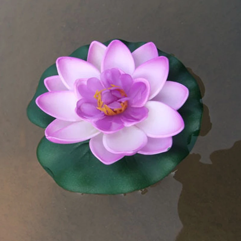 5pcs Simulacije Water Lily Pad Plavajoče Ribnik, Okrasni Cvetovi Rastlin Doma Dekor SAL99
