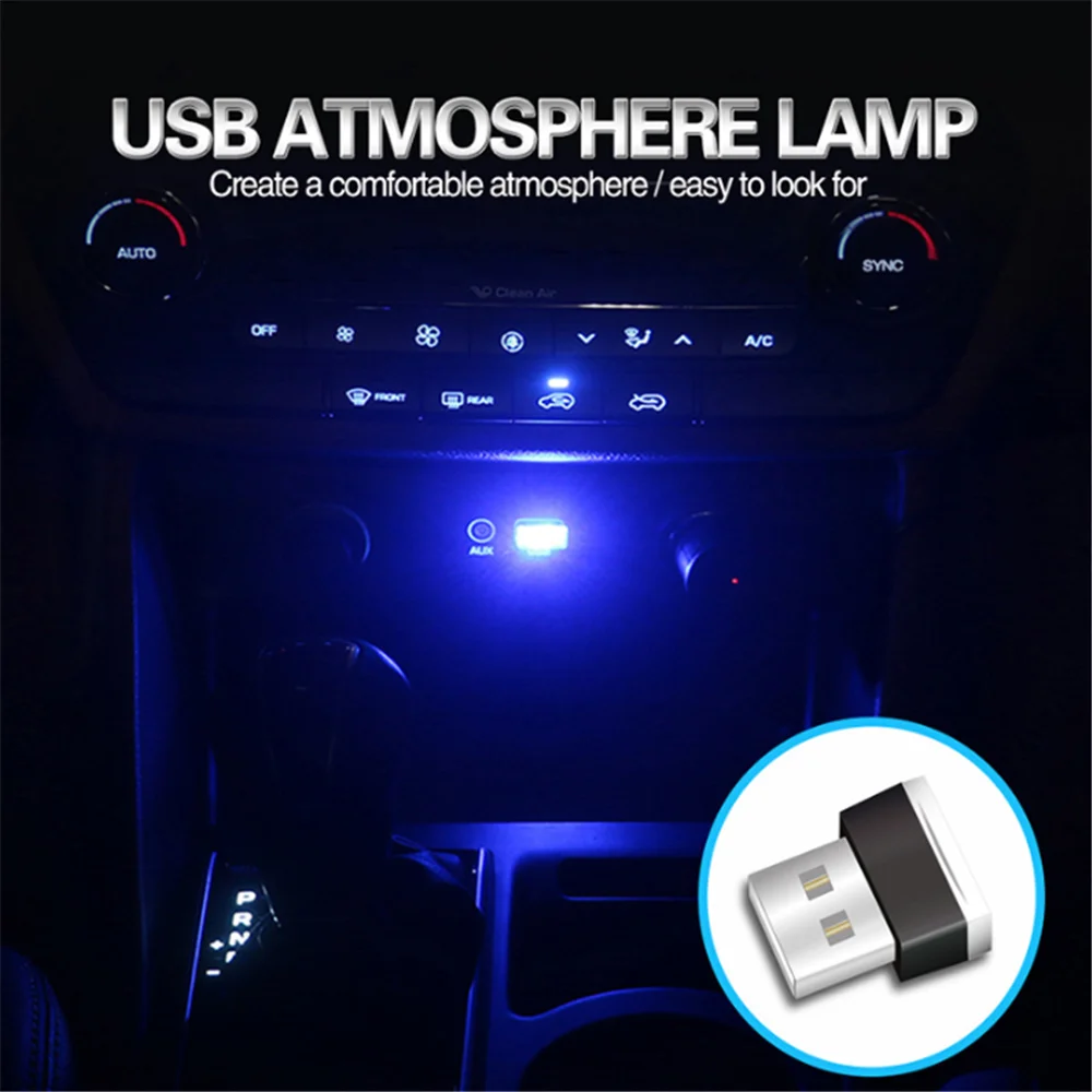 2021 Avto-Styling USB Vzdušje LED Luč Za Renault Koleos Clio Scenic in Megane delovna halja Sandero Captur Logan