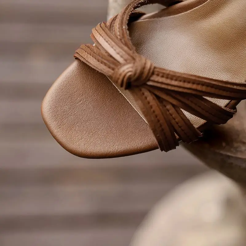 ALLBITEFO debele pete resnično pravega usnja, ženske pete sandala platformo poletni čevlji modni priložnostne dekleta sandali za dekleta