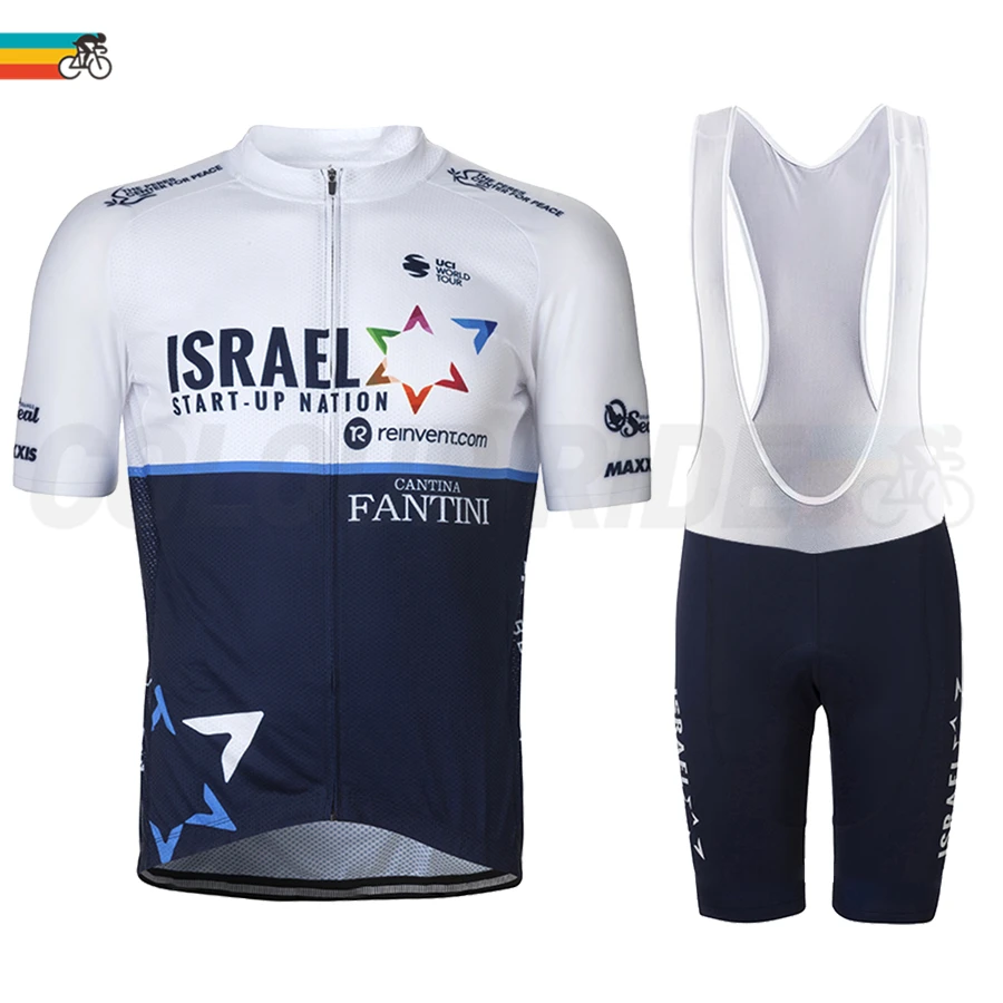 Izrael Start 2021 Kolesarjenje Jersey Set Pro Team Oblačila Za Moške Kolesarske Dirke Enotno Poletje Kratek Rokav Quick-Dry Kolesom Oblačila