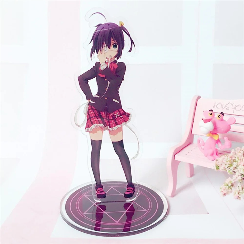 Ljubezen Chunibyo in Drugih Blodnje Anime Slika Akril Stojalo Model Igrača Takanashi Rikka Slika Dekoracijo Cosplay Dejanje Slika DIY