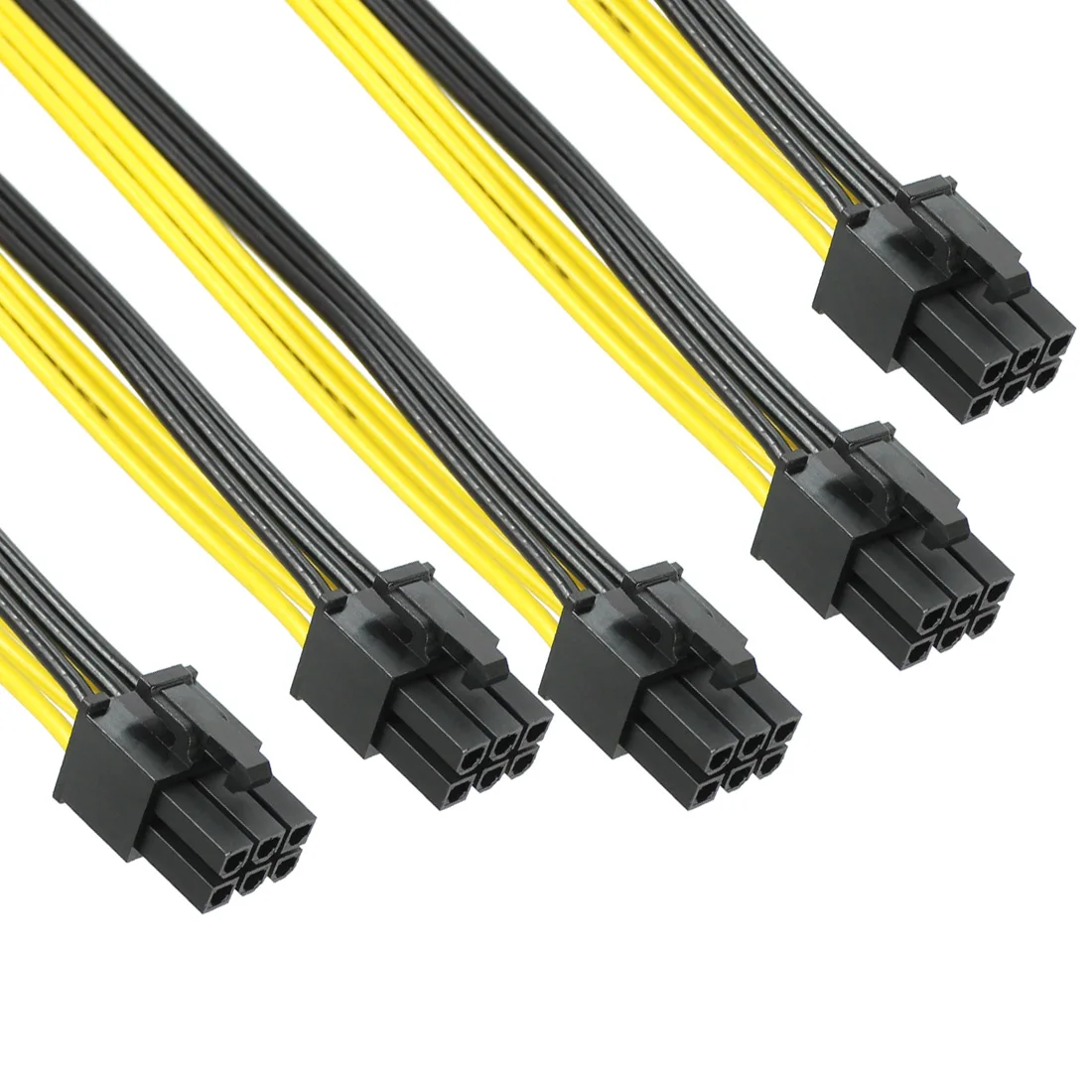 40 cm Napajalni Kabel 6Pin Video Kartice, Kable O Terminal 5X PCI-E Kabel, Adapter Kabel 18AWG Splitter Žice za BTC Rudar