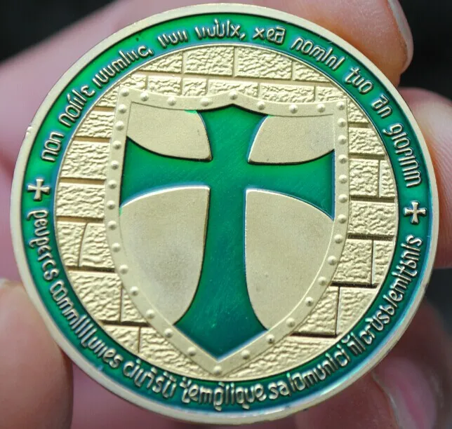 Zeleni Križ Vitez Evropi Prekrita Kovanec, Spominski Kovanec Značko Medaljo Zbirko Najboljše Darilo