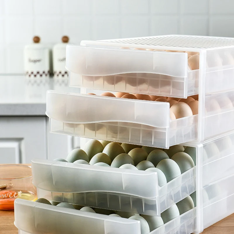 60 Omrežja Jajca Plastičnih Razpršilnik Nepredušno Ohranjanje Sveže Jajce Škatla za Shranjevanje Jajce Pladenj posode Kuhinja Hladilnik