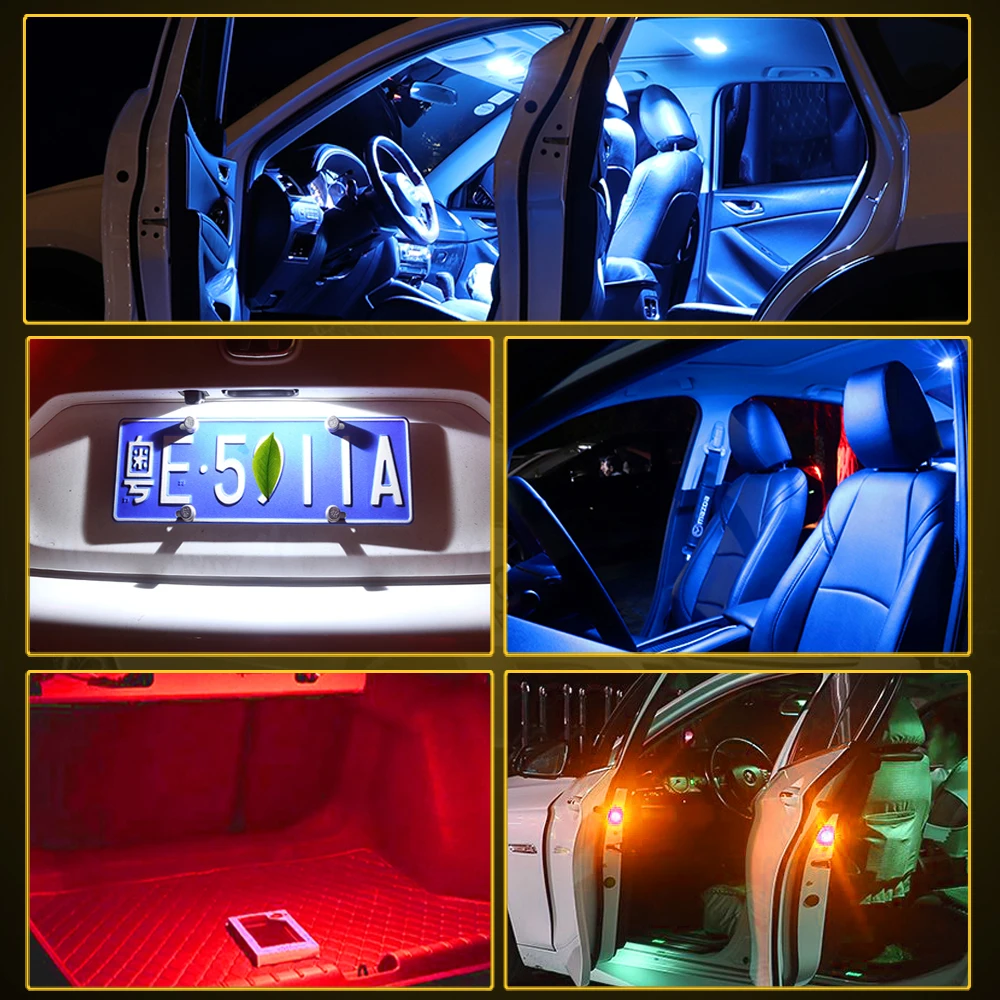 Paket T10 W5W 168 194 LED Avto Žarnice Notranje zadeve Parkirna Luč za Mazda 6 5 3 Axela 2 Spojlerji MX5 CX 7 9 323 CX-7 GH CX3 CX7 MPV