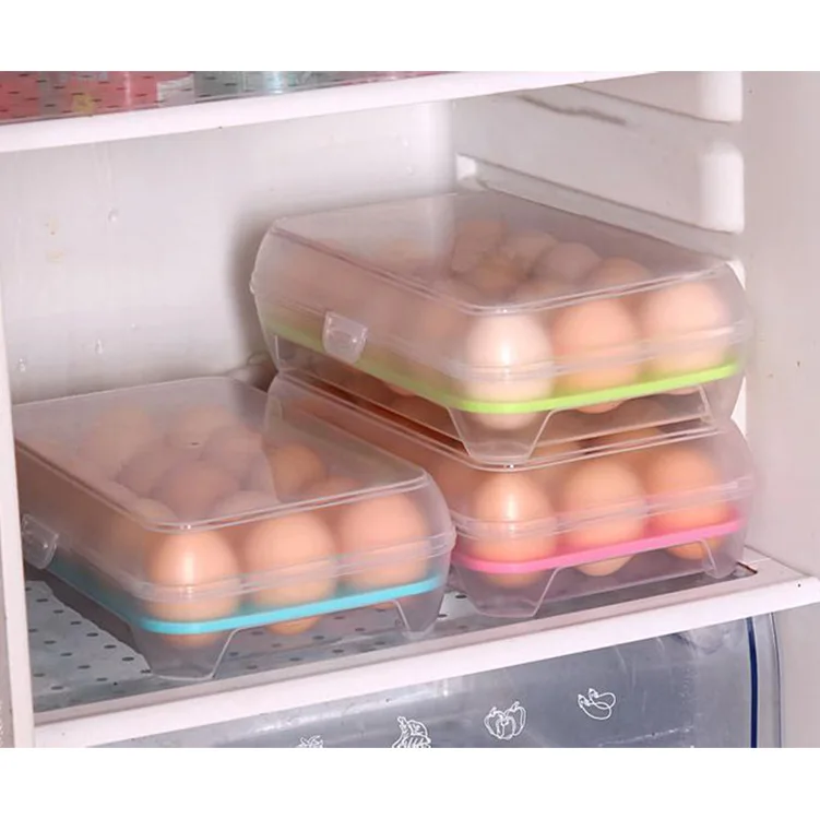 15X Jajce Imetnik Škatle Škatla za Shranjevanje Za Hladilnik Jajca Pladenj Primeru Kuhinja Posoda za Shranjevanje Jasno Hrane, Jajčne Škatla za Shranjevanje Cocina