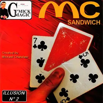 Mc Sandwich (Prevara) Za Mickael Chatelin Enostavno Čarovniških Trikov,Strokovno Čarobno Cardistry Magie Professionnelle Iluzija