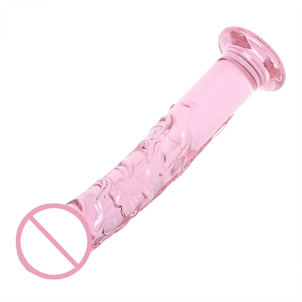 OLO Kristalno Steklo Vibrator Roza Adult Sex Igrače za Ženske Moški Gay Odraslih Izdelkov Ponaredek Penis Spolnih Igrač za Moške, Ženske Masturbacija