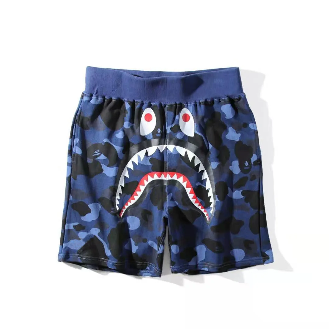 Poletje Nova Plaža Hlače za Moške Japonski Plima blagovne Znamke Hlače Prikrivanje Shark Usta Tiskanje Priložnostne Hlače Stražar Hlače moška Oblačila
