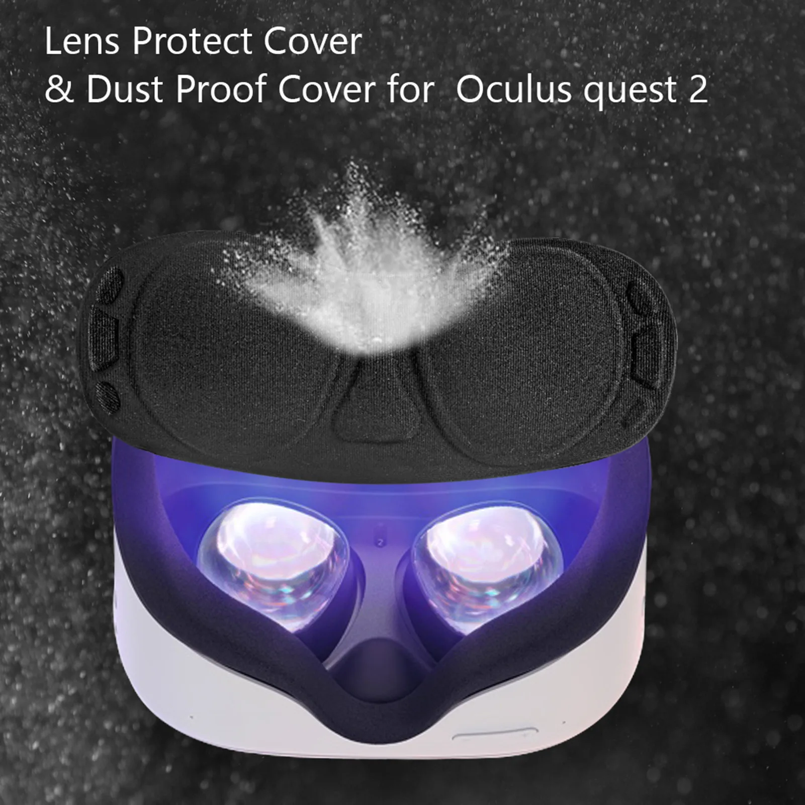 Novo 2PCS VR Objektiv Zaščitni Pokrov Za Oculus Quest 2 Pribor VR Objektiv Anti Scratch Primeru Dustproof EVA Objektiva Stroj