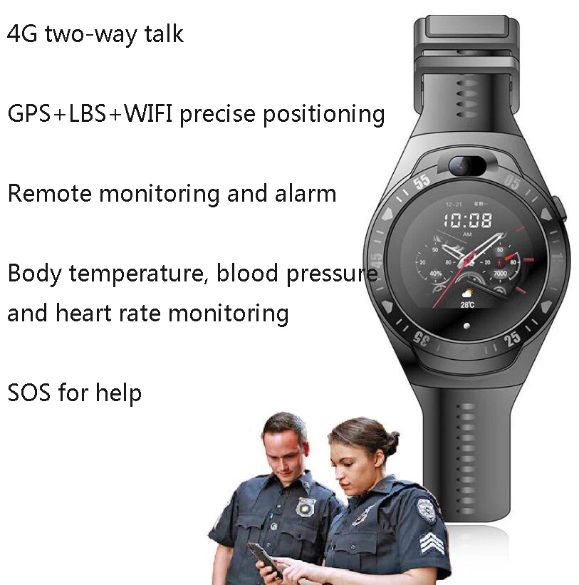Beidou GPS določanje Položaja Sodnega Popravek Anti-Demontaža Položaja Watch SOS Alarm Spremljanje Skupnosti za Nadzor Straže