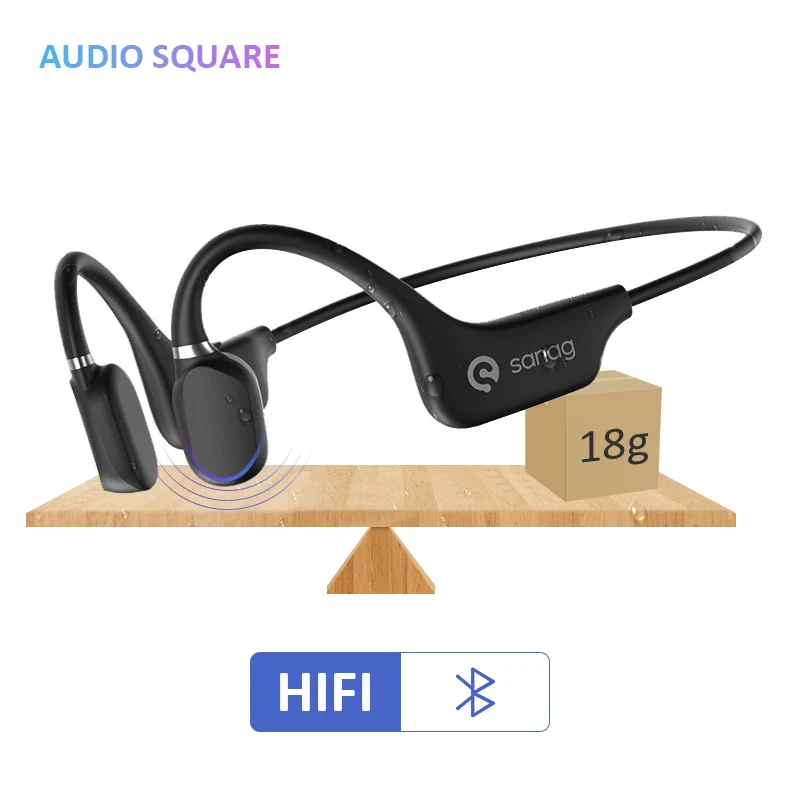Kostno Prevodnost Slušalke Bluetooth 5.0 Brezžični Šport slušalke IP67 Slušalke Stereo prostoročno Za Vožnjo