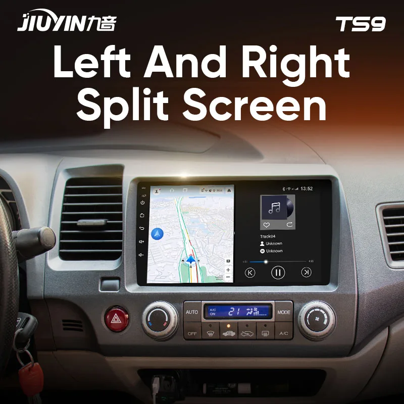 JIUYIN android avto radio Za Honda Civic 8 2005 - 2012 multimedijski predvajalnik videa, avto navigacija GPS Ni 2din 2 din dvd