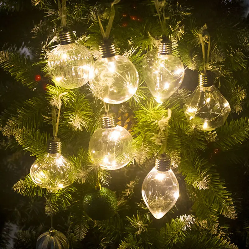 1pc Božič LED Luči Svetilka PET Simulacije Žarnica Stranka Niz Luči Božič Dekoracijo