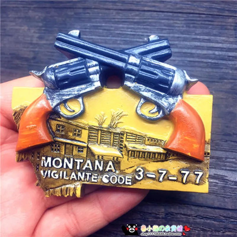 BABELEMI ZDA Montana Vigilante Kodo Hladilnik Magnet Potovanja Spominkov Hladilnik Magneti Doma Decortions Darila