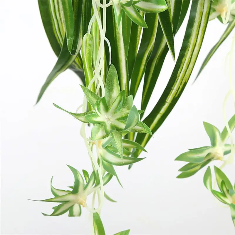 65 cm Umetno Simulacije Cvet Rastline brez vonja Realne Polno Steno, Visi Chlorophytum Vsestranski Trpežne Plastike Lončnice