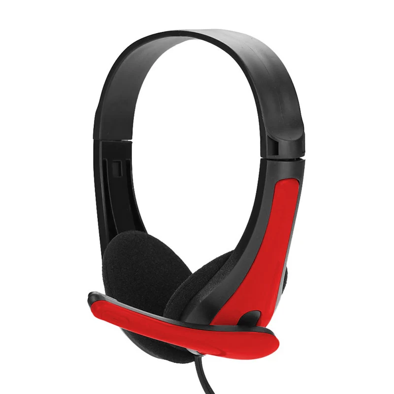 Žične Stereo Slušalke Z Mikrofon Za Računalnik Slušalke Z Glasnosti Mehko Za Klicne Centre Igralec Slušalke Za PC PS4