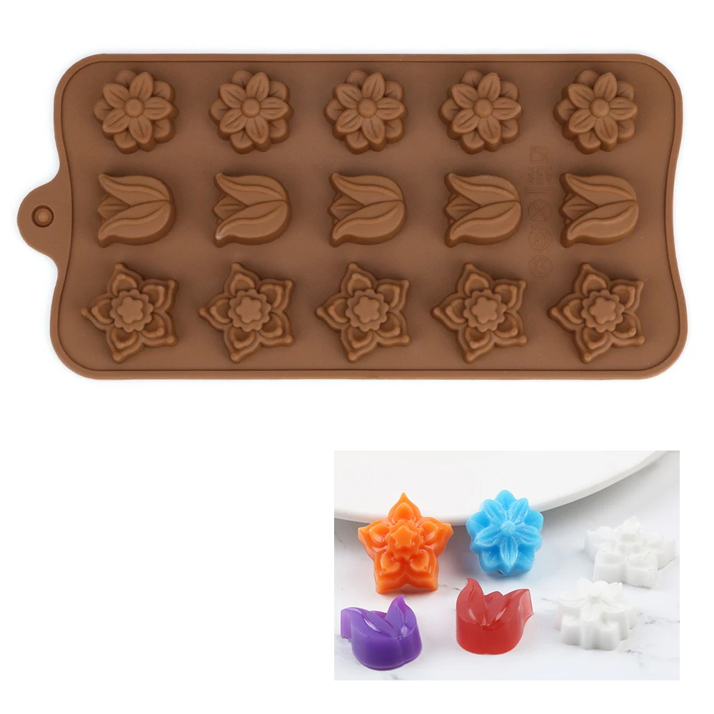 3D Silikonski Čokolada Plesni Čokolado Nonstick Plesni Žele Puding Plesni Sladkarije Modele za Peko DIY Kuhinja Torto Bakeware Orodja