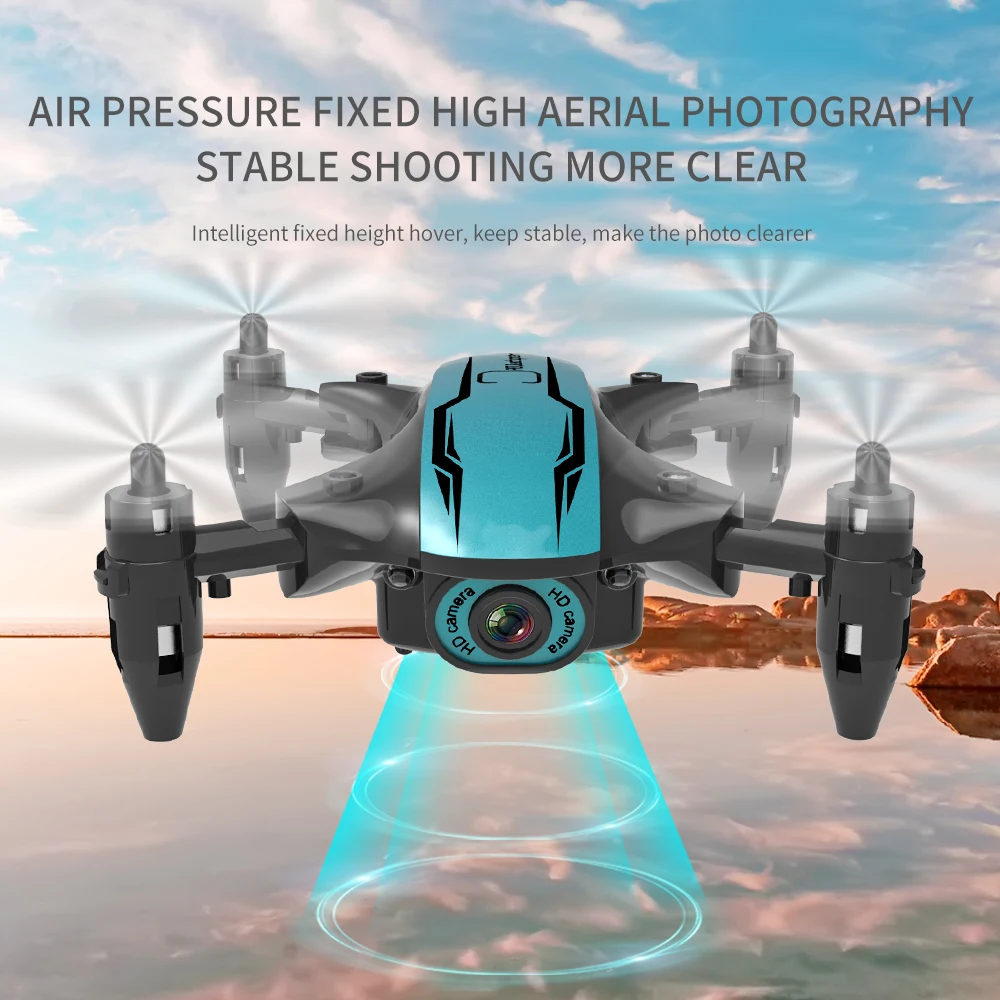 CS02 Mini Brnenje S 1080P HD Kamera, WIFI FPV Poklicno Višina Držite Dron Zložljive RC Quadcopter Električni RC Helikopter Igrača