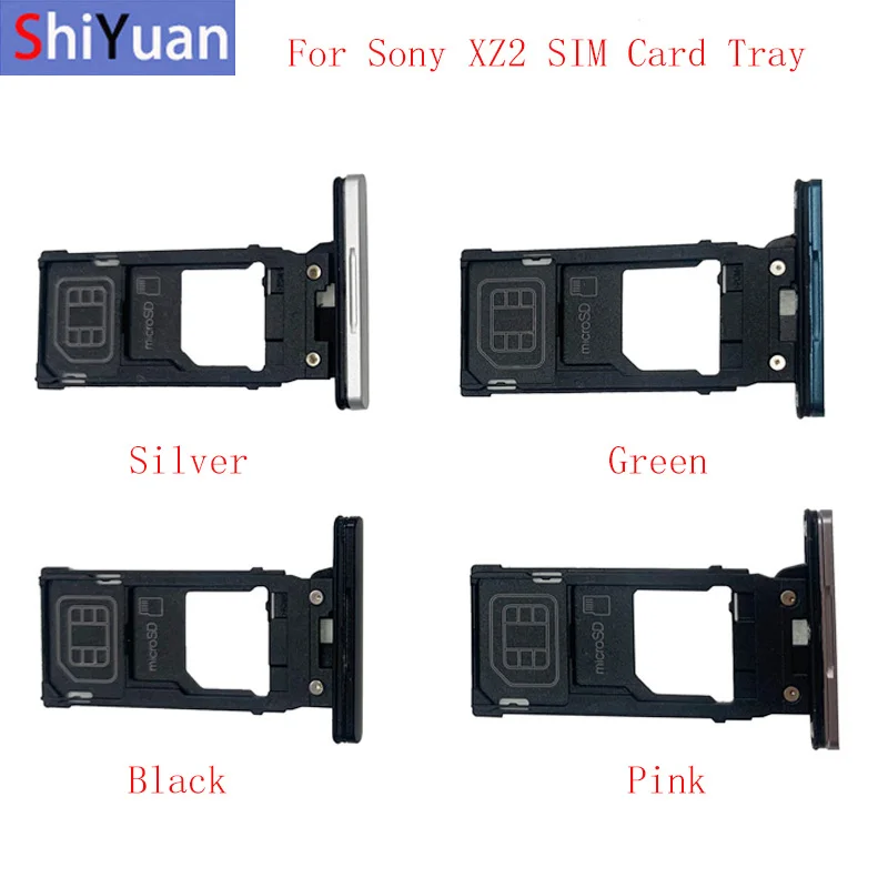 Eno Dvojno Pomnilniške Kartice MicroSD Pladenj za Kartico SIM Deli Reže za Kartico SIM Držalo Za Sony Xperia XZ2 Nadomestni Deli