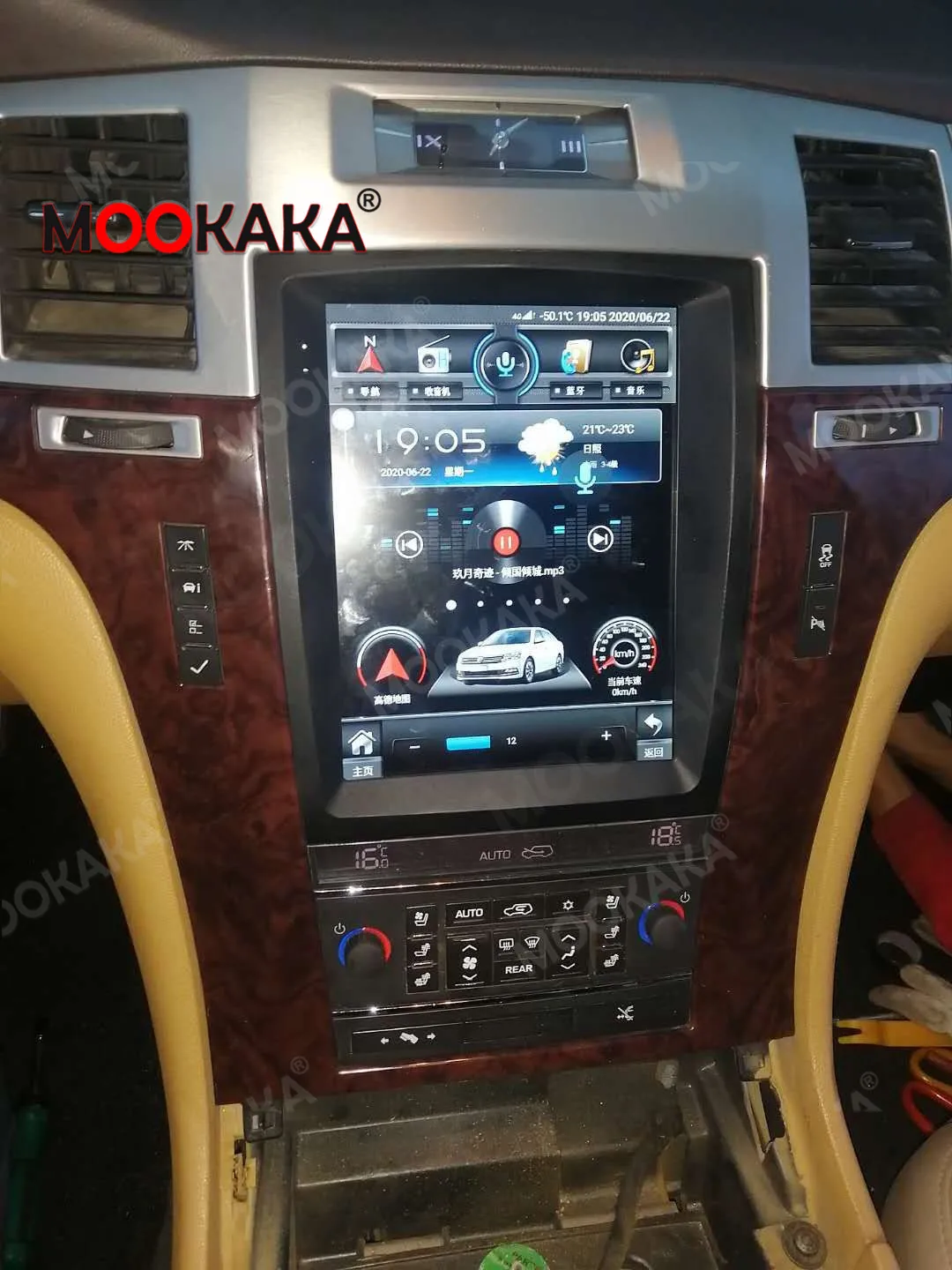 Za Cadillac Escalade Avto GPS Navigacija Android 10 64GB Tesla slog glavne enote Auto Stereo Multimedijski Predvajalnik, Radio magnetofon