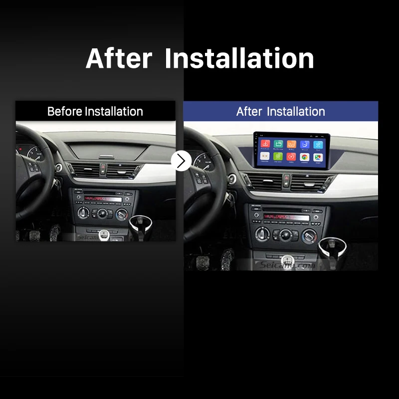 Seicane autoradio Avto Multimedia player 10.1 inch Android 9.0 za BMW X1 (E84 2009-2013 radio, GPS Navigacijska pomoč DVR OBDII