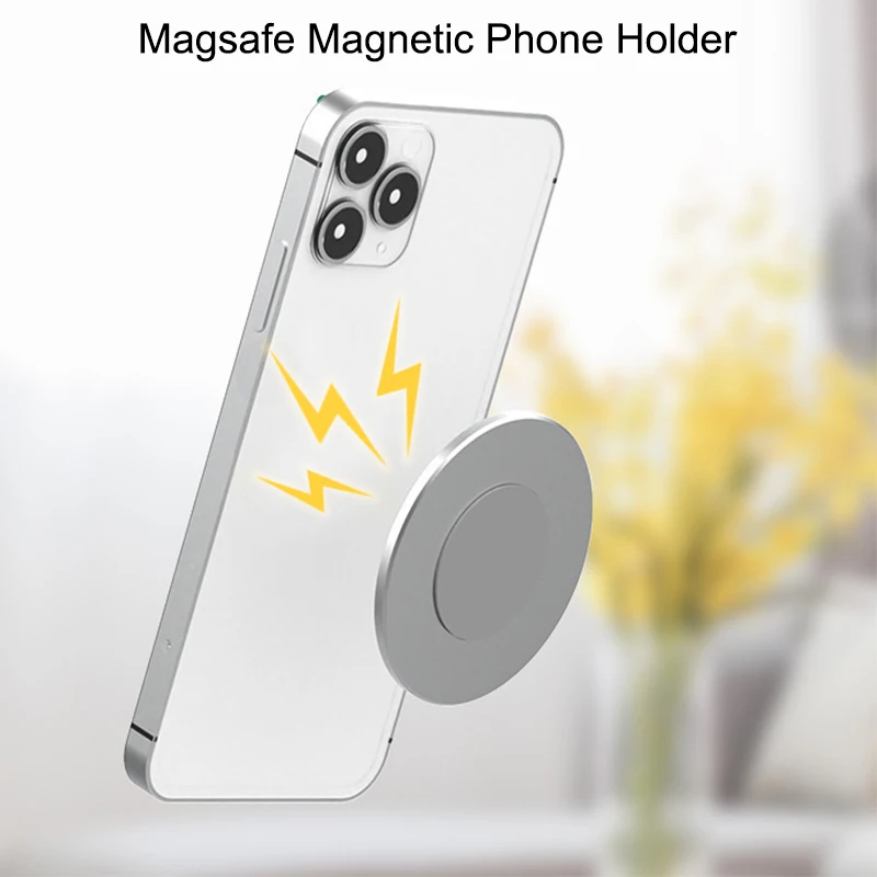 Magsafe Magnetni Kovinsko Ploščo Avto Nosilec za Telefon, Stojalo Za iPhone 12 Pro Max 12 Mini Stenski Magnet Aluminija Železa Listi Avto Nalepke