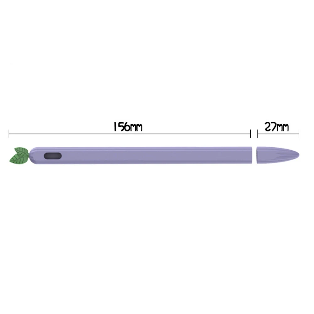 Mehke Silikonske Srčkan Zelenjave Obliko Zaščitna Primeru Cover za Apple Svinčnik 1/2
