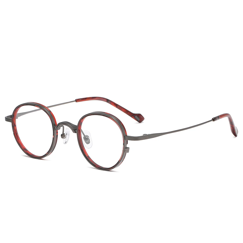 Reven Jate 3075 Čistega Titana Očal Okvir Moških Retro Krog Recept Očala Ženske Novo Vintage Kratkovidnost Optičnih Očal
