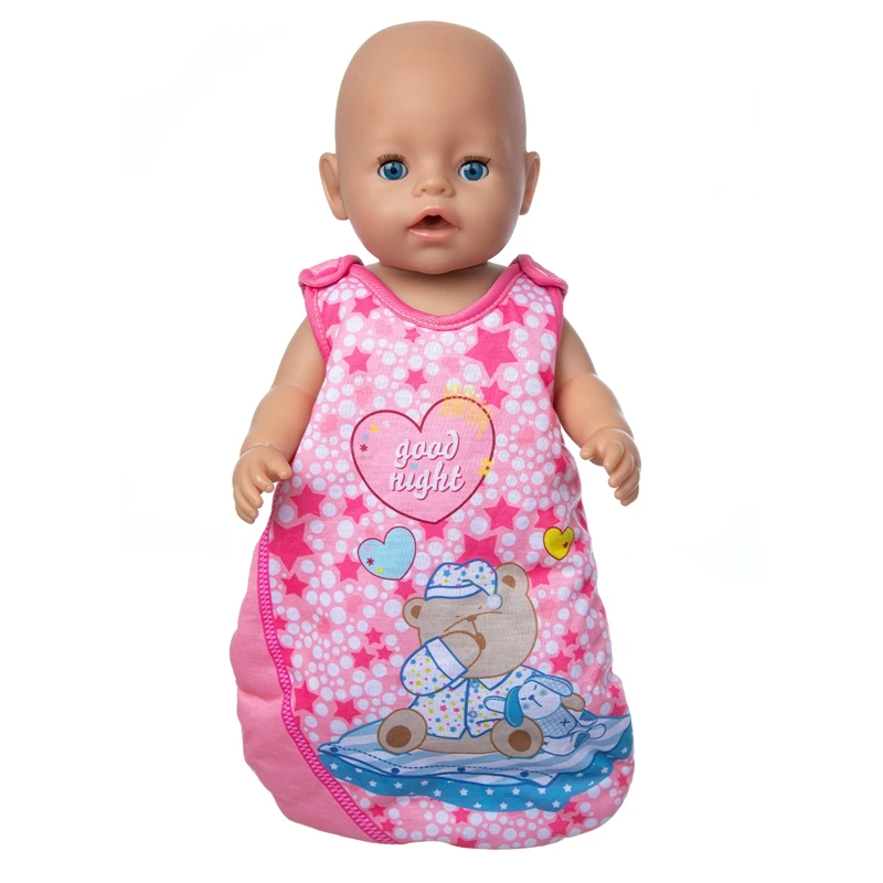 2021 Baby Novo Rojen Fit 18 inch Punčko Oblačila Dodatki Rdeča Zvezda Spalna Vreča Za Dojenčka Darilo za Rojstni dan