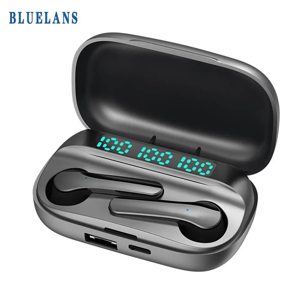 TWS Bluetooth Slušalke 9D HiFi Stereo Brezžične Slušalke Polnjenje Box Vodotesne Slušalke Bluetooth Slušalke