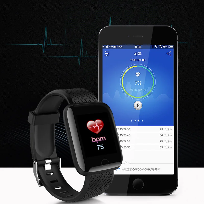 Pametno Gledati Moške Krvni Tlak Fitnes Tracker Srčnega utripa Fitnes Tracker Ure CHENXI Smartwatch Ženske, Šport Ure