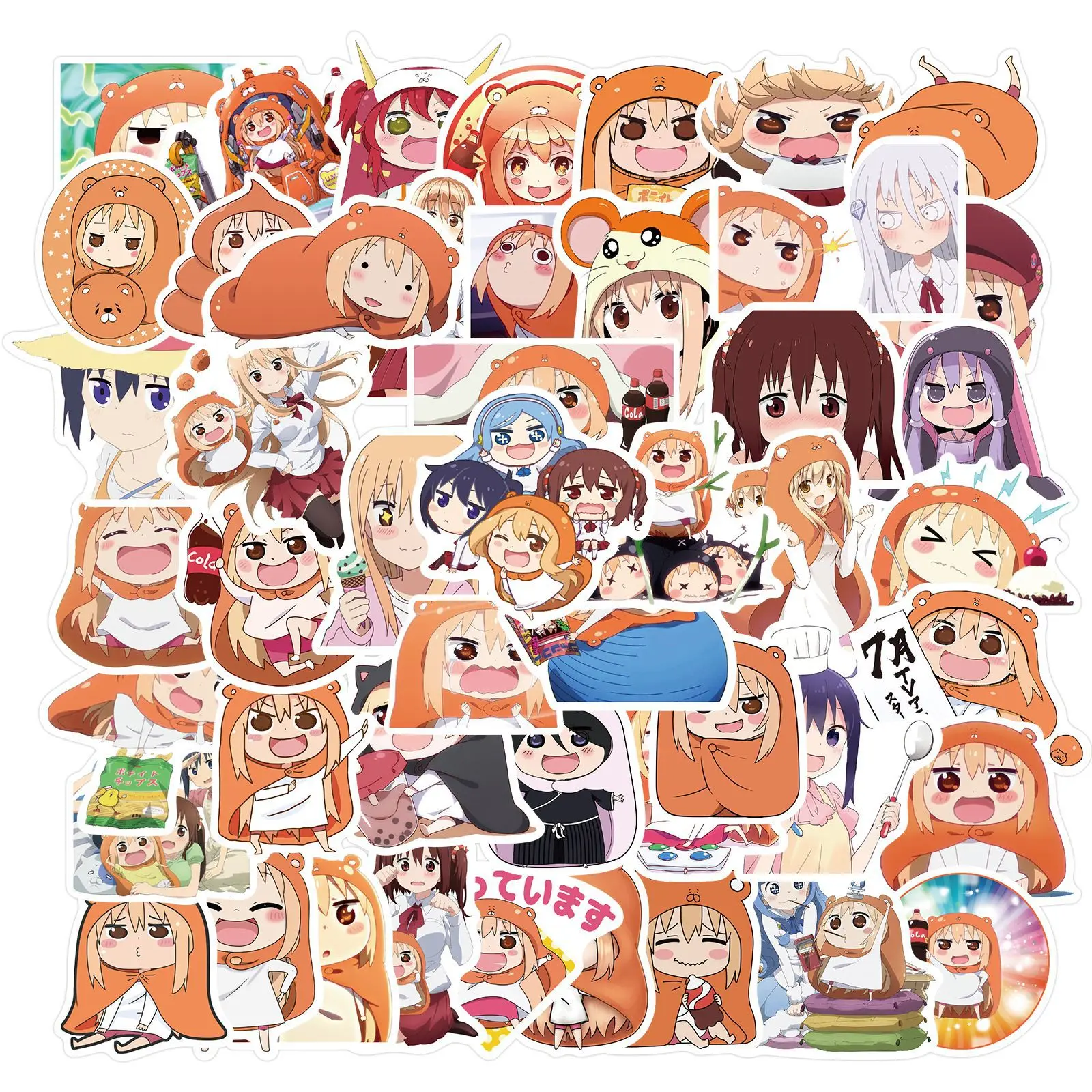 10/50PCS Kawaii Anime Himouto! Umaru-chan Nalepke, Laptop Prtljage Hladilnik Kitara Scrapbooking Grafiti Nalepke Nalepka Otrok Igrača