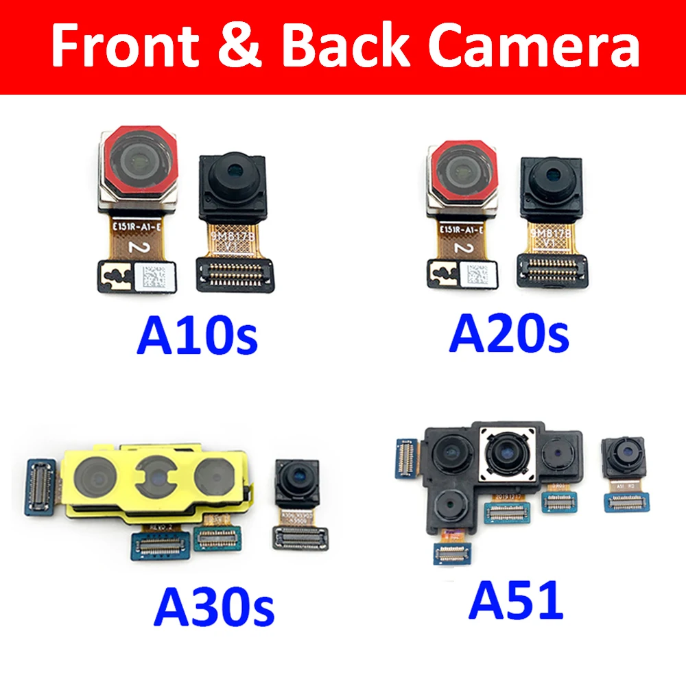 10Pcs/Veliko, Sprednje Kamere Flex Z Nazaj Zadnja Modula Kamere Flex Kabel Za Samsung A10S A107F A20S A207F A30S A307F A51 A515F