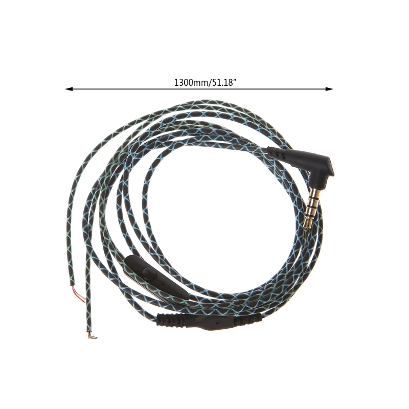 2021 Novo 3,5 mm Iskrivljen Slušalke Vzdrževanje Žice DIY Slušalke Nadomestni Kabel Z Mikrofonom