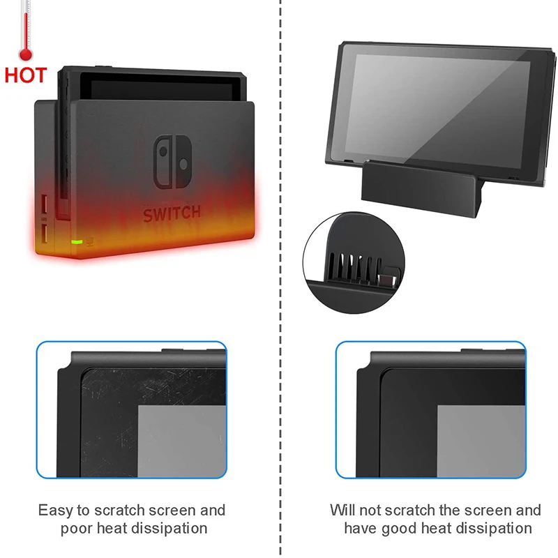 Prenosni Mini Stikalo TV Priklopno Postajo za Polnjenje Stojijo Zamenjavo za Nintendo Stikalo Dock Nastavite, Kompakten Stikalo za HDMI z Ext