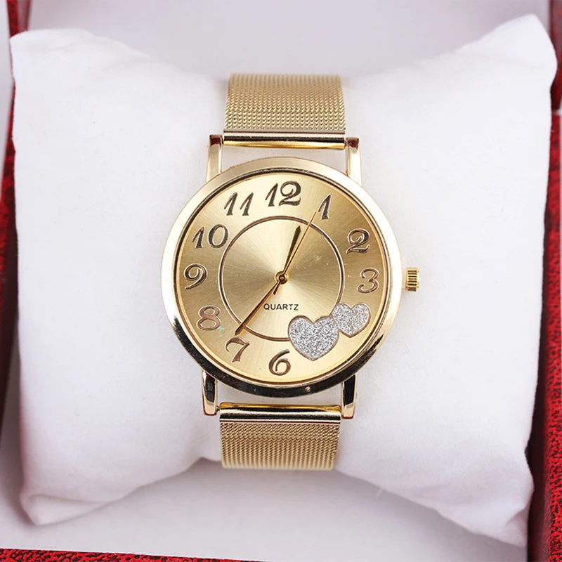 2019 novo ljubezen luksuzne blagovne znamke kovinske mreže z gledati preprost klasičen modni priložnostne quartz visoke kakovosti ura ženska watch