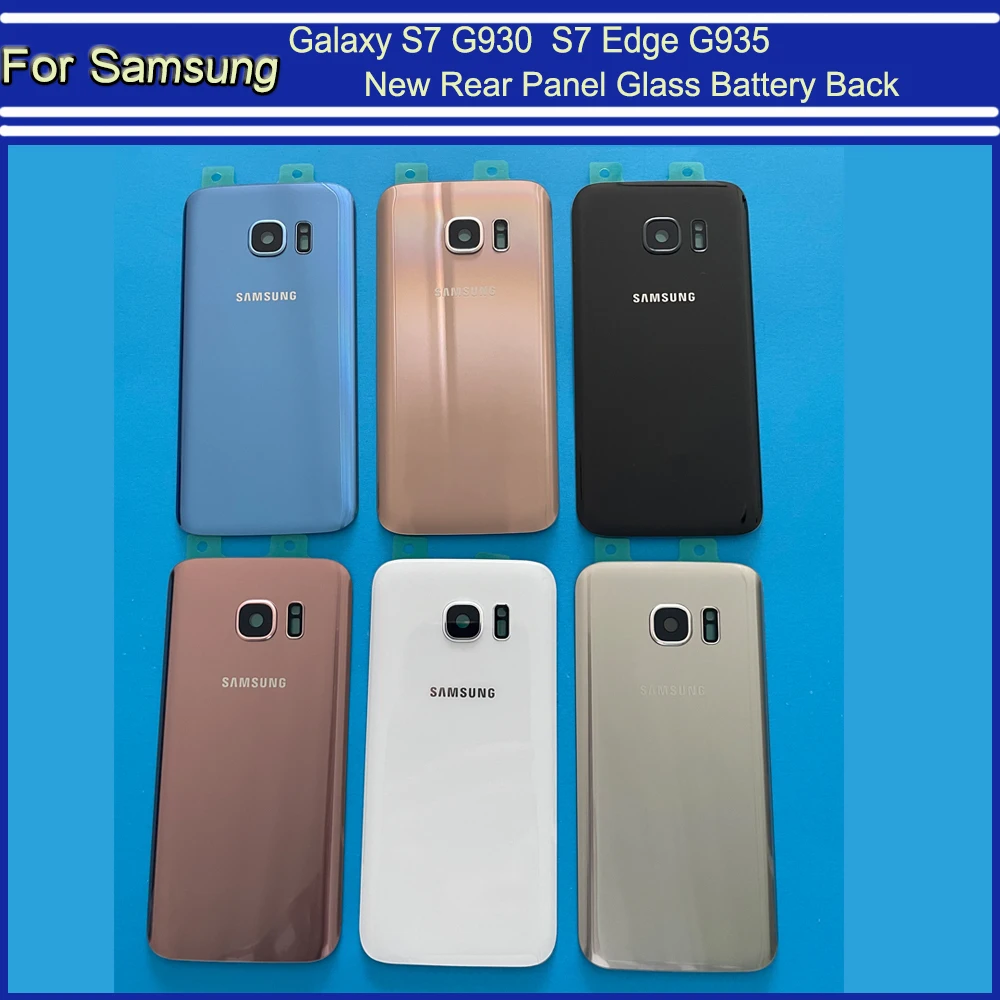 Nazaj Stekla Zamenjava Za Samsung Galaxy S7 Rob G935 G935F G935FD S7 G930 G930F G930FD Pokrovček Baterije Zadnja Vrata Stanovanja Primeru